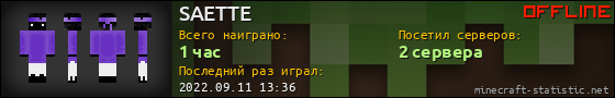 Юзербар 560x90 для SAETTE