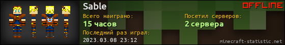 Юзербар 560x90 для Sable