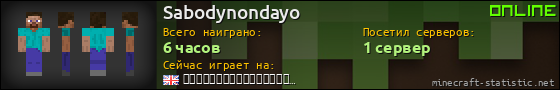 Юзербар 560x90 для Sabodynondayo