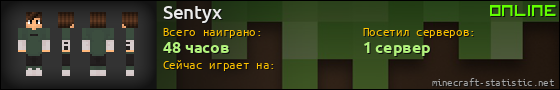 Юзербар 560x90 для Sentyx