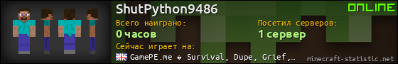 Юзербар 560x90 для ShutPython9486
