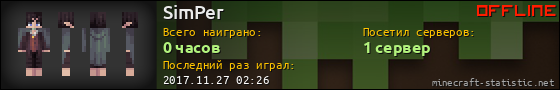 Юзербар 560x90 для SimPer