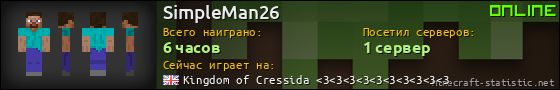 Юзербар 560x90 для SimpleMan26