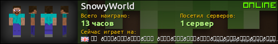 Юзербар 560x90 для SnowyWorld