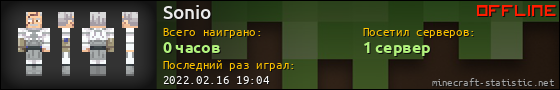 Юзербар 560x90 для Sonio