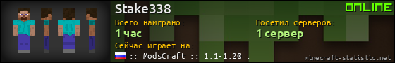 Юзербар 560x90 для Stake338