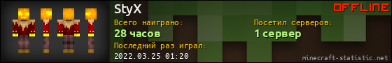 Юзербар 560x90 для StyX