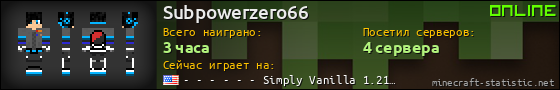 Юзербар 560x90 для Subpowerzero66