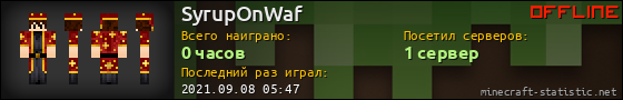 Юзербар 560x90 для SyrupOnWaf