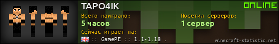 Юзербар 560x90 для TAPO4IK
