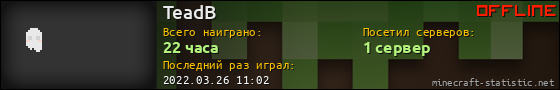 Юзербар 560x90 для TeadB