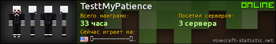 Юзербар 560x90 для TesttMyPatience