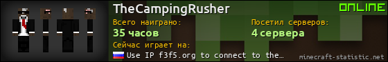 Юзербар 560x90 для TheCampingRusher