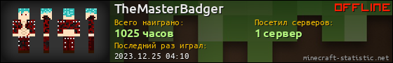 Юзербар 560x90 для TheMasterBadger