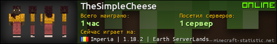 Юзербар 560x90 для TheSimpleCheese