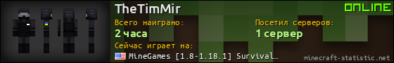 Юзербар 560x90 для TheTimMir