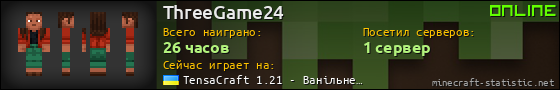 Юзербар 560x90 для ThreeGame24