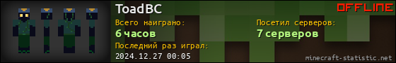 Юзербар 560x90 для ToadBC