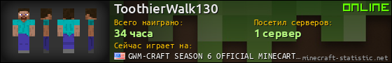 Юзербар 560x90 для ToothierWalk130
