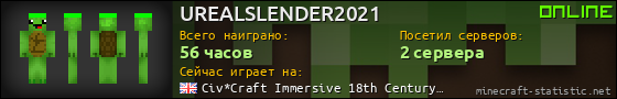 Юзербар 560x90 для UREALSLENDER2021