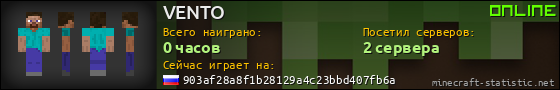 Юзербар 560x90 для VENTO