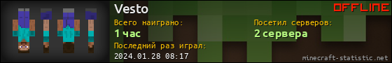 Юзербар 560x90 для Vesto
