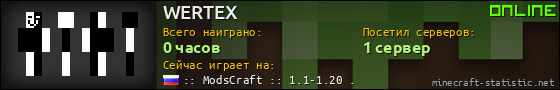 Юзербар 560x90 для WERTEX