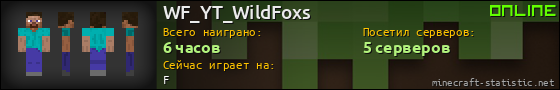 Юзербар 560x90 для WF_YT_WildFoxs