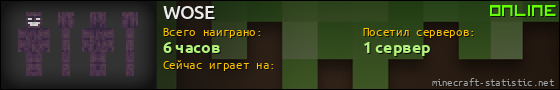 Юзербар 560x90 для WOSE