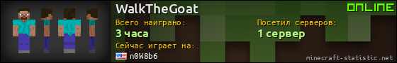 Юзербар 560x90 для WalkTheGoat