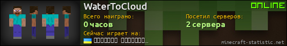 Юзербар 560x90 для WaterToCloud