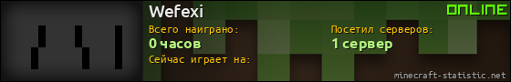 Юзербар 560x90 для Wefexi
