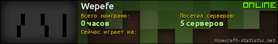 Юзербар 560x90 для Wepefe