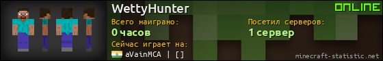 Юзербар 560x90 для WettyHunter