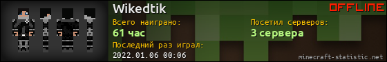 Юзербар 560x90 для Wikedtik