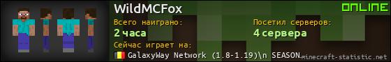 Юзербар 560x90 для WildMCFox