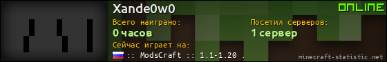 Юзербар 560x90 для Xande0w0