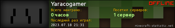 Юзербар 560x90 для Yaracogamer