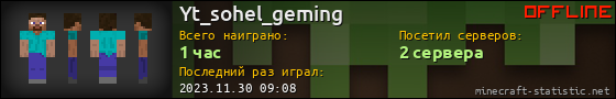 Юзербар 560x90 для Yt_sohel_geming