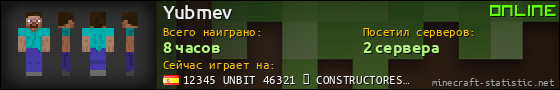 Юзербар 560x90 для Yubmev