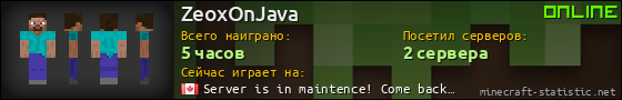 Юзербар 560x90 для ZeoxOnJava