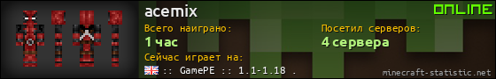 Юзербар 560x90 для acemix