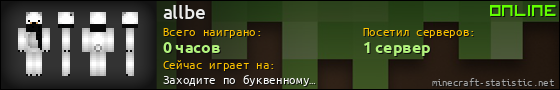 Юзербар 560x90 для allbe