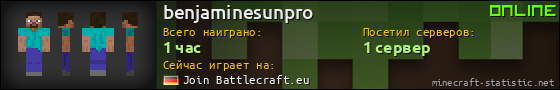 Юзербар 560x90 для benjaminesunpro