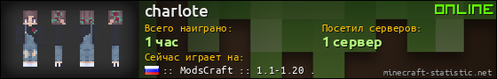Юзербар 560x90 для charlote