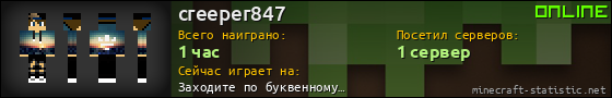 Юзербар 560x90 для creeper847