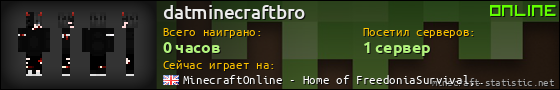 Юзербар 560x90 для datminecraftbro