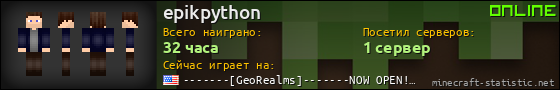 Юзербар 560x90 для epikpython