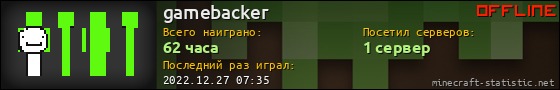 Юзербар 560x90 для gamebacker