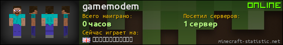 Юзербар 560x90 для gamemodem